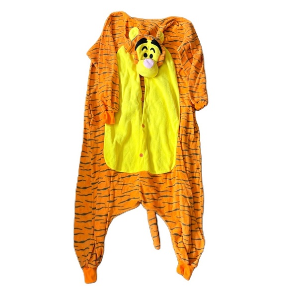 Disney Tigger Union Suit Costume Jumpsuit Medium Tiger Winnie the Pooh Halloween - Picture 1 of 7